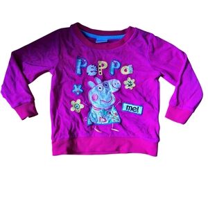 3/20$ Peppa Pig Toddler Sweatshirt – Pink Pullover Top – Size 2–3Y